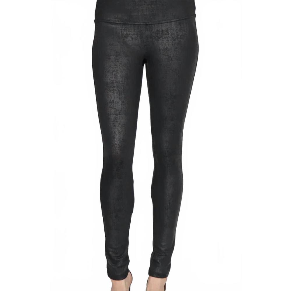 NEW M.RENA women's high waist faux leather legging in black